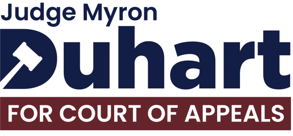 Re-elect Judge Myron Duhart to the Sixth District Court of Appeals